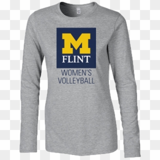 Women's Michigan Volleyball Long Sleeve Square Logo - T-shirt Clipart