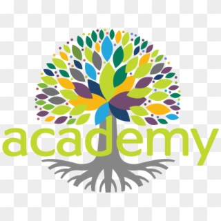 Academy Logo Full Colour Lighter Grey - Roots And Wings Clipart - Png Download