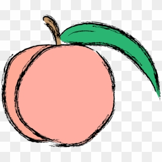 Peach Clipart Vector - Cute Peach Transparent Background - Png Download