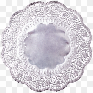 Doilies Rose Silver, Ø 36cm - Circle Clipart