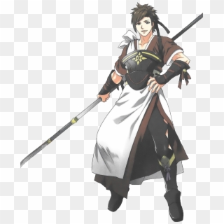 Shiro - Anime Boy With Spear Clipart