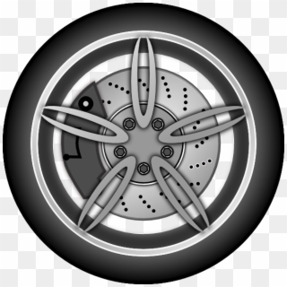 Wheel Clip Art - Car Wheel Clipart - Png Download