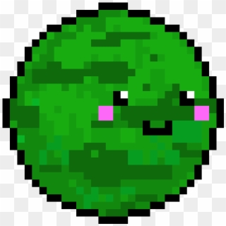 Planeta Verde - Pixel Art Planet Png Clipart