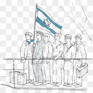 Holocaust Survivors And The State Of Israel - Israel Drawing Png Clipart