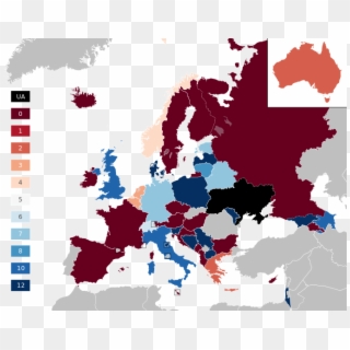 Jury Points To Ukraine Esc16 - Average Iq In European Countries Clipart