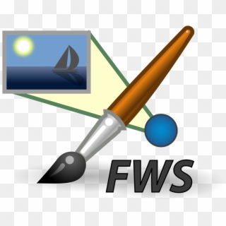 File - Bilderwerkstatt Icon - Svg - Microsoft Paint Brush Tool Clipart