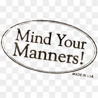 Social Manners - Mind Your Own Manners Clipart