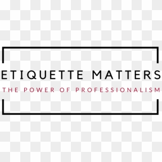 Etiquette Matters - Carmine Clipart