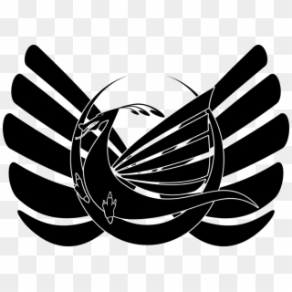 Logo Chinese Dragon Black And White - Mentahan Logo Esport Naga Clipart