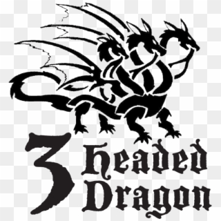 3 Headed Dragon - Three Headed Dragon Logo Clipart
