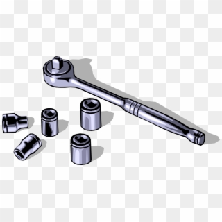Ratchet Vector Wrench - Ratchet And Socket Vector Clipart