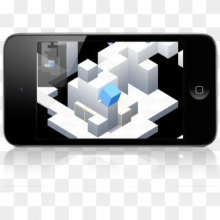 Edge Gameplay Mockup On Horizontal Ipod - Edge Mobile Game Clipart