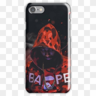 Pnb Rock Bape Fire Iphone 7 Snap Case - Pnb Rock And A Boogie Wit Da Hoodie Clipart