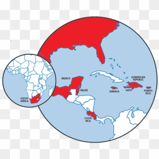 Map - Haiti And Costa Rica Map Clipart