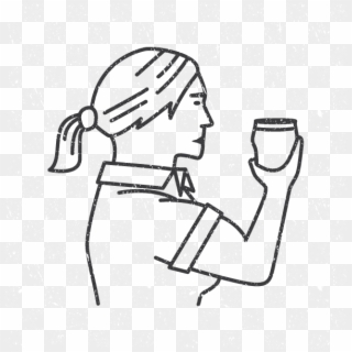 Burly Blonde - Sketch Clipart