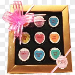 Conversation Hearts Mini Chocolate Covered Oreos Gift - Chocolate Covered Oreos Gift Clipart