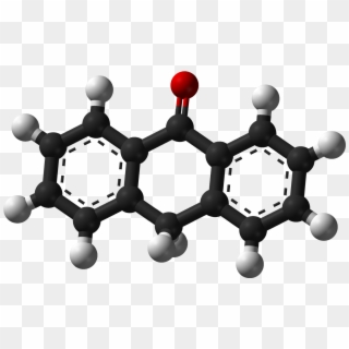 Anthrone 3d Balls - Phloroglucinol Molecule Clipart