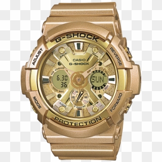 Reloj Casio G-shock Ga200 Dorado Resistencia Magnética - G Shock Gold Color Clipart