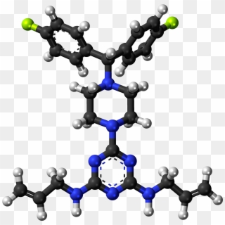 Almitrine 3d Balls - Molecule Clipart