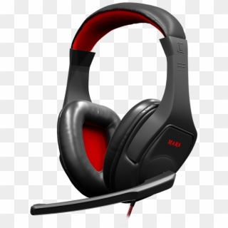 Auriculares Gaming Mh1 , Png Download - Mars Gaming Headset 3.5mm Circumaural Black And Red Clipart