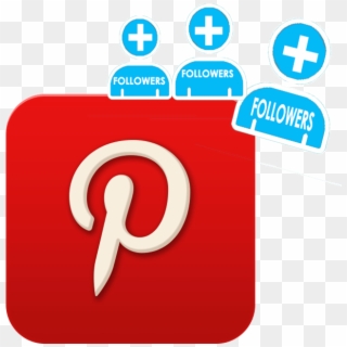 Pin Interest Followers - Logo Black Clipart