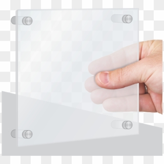 Acrylic Stand-off Sign Holder - Iphone Clipart