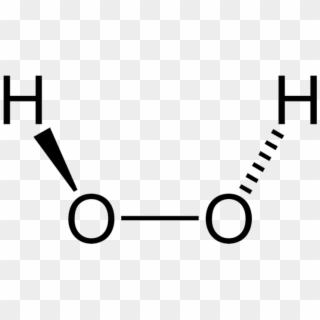Hydrogen Peroxide 2d - Hydrogen Peroxide Molecular Formula Clipart