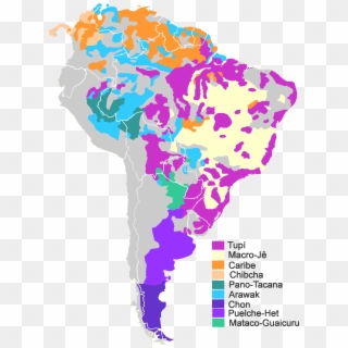 Southamerican Families - South America Native Map Clipart