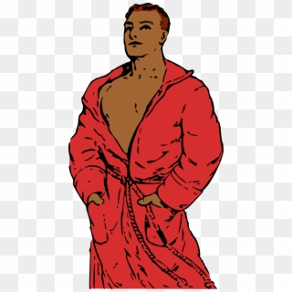 This Free Icons Png Design Of Man In Bathrobe 2 - Man In Bathrobe Cartoon Clipart