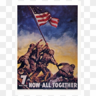 "now All Together" Iwo Jima Postcard - Now All Together Clipart