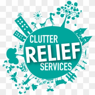Professional Organizer To Declutter And Organize Overwhelmed - Clutter Relief Services Logo Clipart