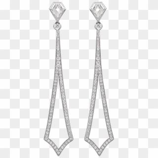 Kite Diamond Flare Bodkin Earrings - Earrings Clipart