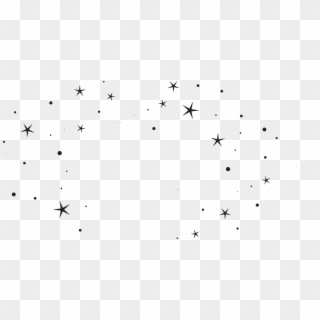 Round Line With Heart Star Confetti Star Icon Black - Star Clipart