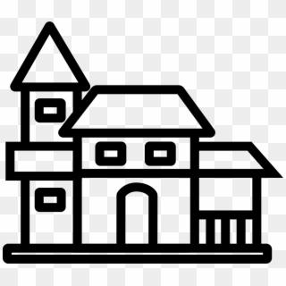 Villa - House Drawings And Colouring Clipart