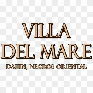 Villa Del Mare Logo - Human Action Clipart