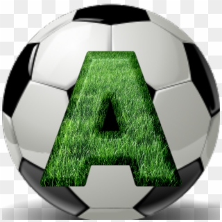 Alfabeto Grama Com Bola De Futebol Png, Grass Texture - Futebol De Salão Clipart