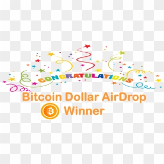 Bitcoindollar Airdrop Progress & Winner Announcement[d-7] - Graphic Design Clipart