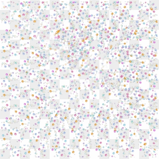 Small Bubbles Transparent Rainbow Bubbles, Sprinkles - Wrapping Paper Clipart