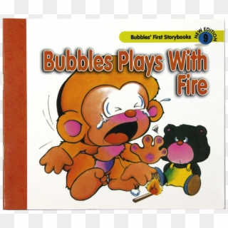 Bubbles Plays With Fire - Cartoon Clipart