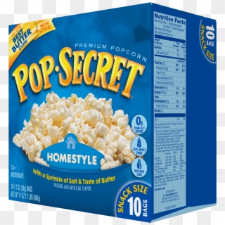 Pop Secret Homestyle Microwave Popcorn, Snack Size Clipart