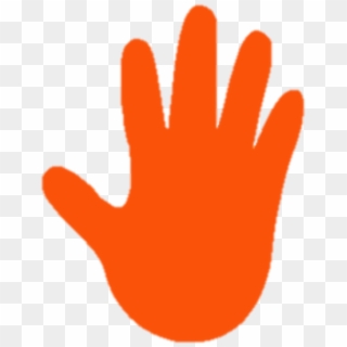 Come With Me Outside - Hand Orange Clipart