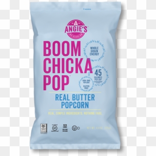 Real Butter Popcorn Bag Front - Boom Chicka Pop Real Butter Popcorn Clipart