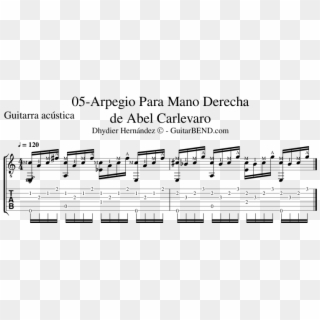 05-guitarra Clásica - Abel Carlevaro - Arpegios - Dhydier - Circle Of Fifths Clipart