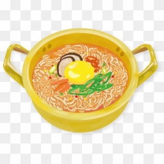 Ramyeon, Or Instant Noodles, Originated From Asia And - Laksa Clipart