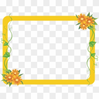 Picture Frame Daum Transprent Png - Yellow Frame Png Clipart