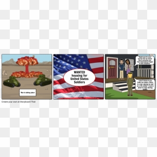 Select Format To Print This Storyboard - Flag Of The United States Clipart