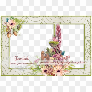 Fall Double Frame - Greeting Card Clipart
