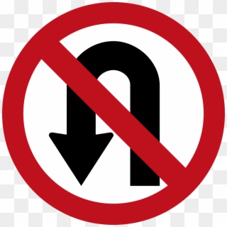 Sign Of No U Turn Clipart