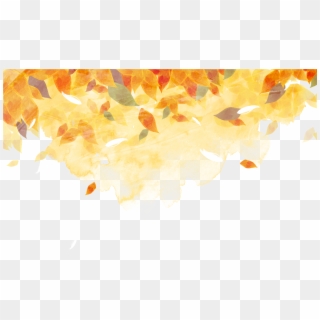 Golden Autumn Watercolor Painting Autumn Leaf Color - Background Family Gathering Hd Clipart