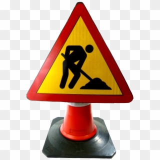Señal Flexible Para Cono - Men At Work Road Signs Clipart